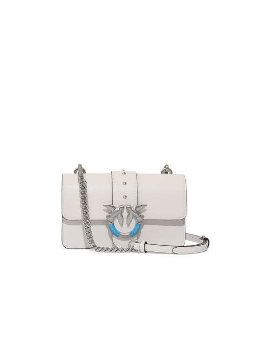 Borsa a spalla Mini Love Bag One in pelle con fibbia turchese PINKO | 106271 A0F1Z15E